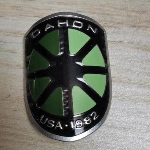 Cycling Bicycle Bike Frame Fixed Gear Tube Alloy Head Badge Decals Stickers Green