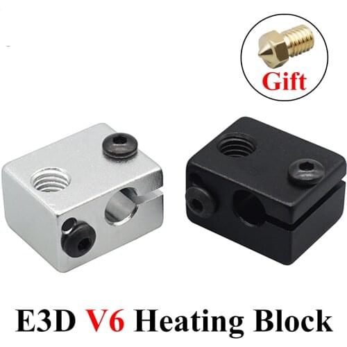 3D Printer Parts E3D V6 Hotend Heating Accessories Block for RepRap Makerbot Extruder Heated Block Kit 1