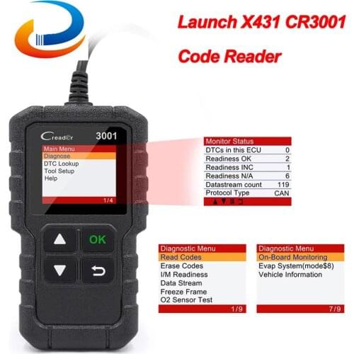 LAUNCH X431 CR3001 OBD2 Scanner Read&Clear Code ODB2 Code Reader OBD2 OBD2 Car Diagnostic Auto Tool PK ELM 327 ELM327 V1.5