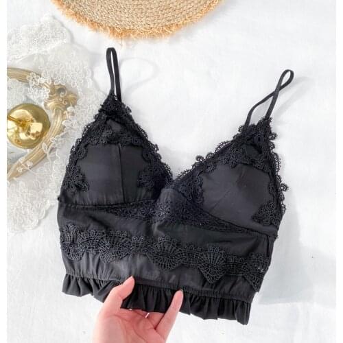 Europen Women Ins Sexy Lace Camisole Tank Tops vest Sling Sweet Sleeveless Ladies Strappy Spaghette Underwear Wear Femme Veste