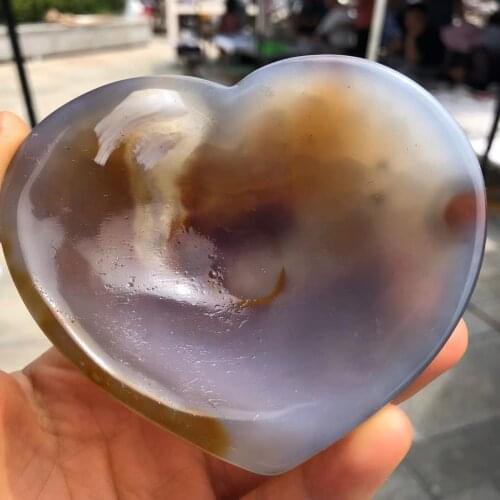 1pc Natural Agate Loving Bowl Can Be Used As An Ashtray.Energy Healing Stone And Home Energy Healing Crystal