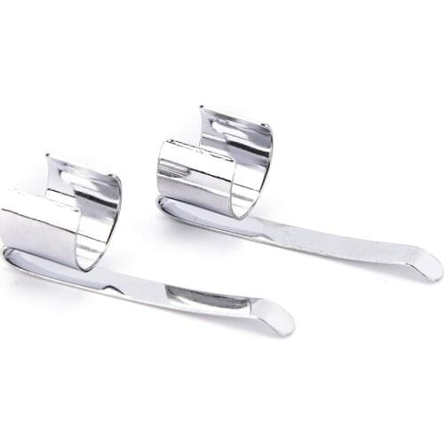 10pcs Flashlight Clip Flashlight Mount Holder Pen Clip Stainless Steel Clamp