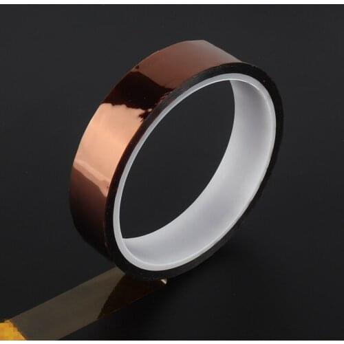 5pcs 20mm by 33m High Temperature Polyimide Adhesive Tape Heat Resistant Insulating Electronic Tape SMT BGA PCB Finger Masking