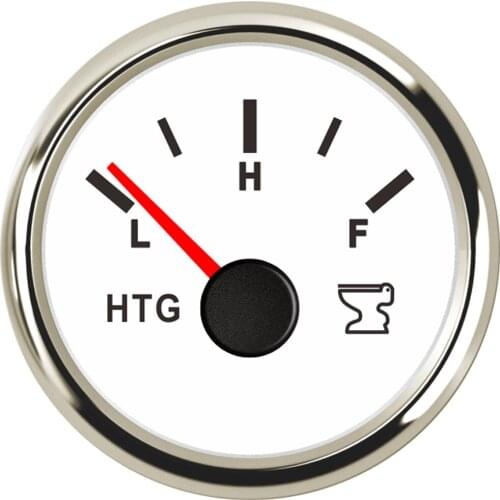 52mm Marine Holding Tank Level Gauge 0-190ohm Signal Waterproof Boat Sewage Level Meter Water HTG Gauge