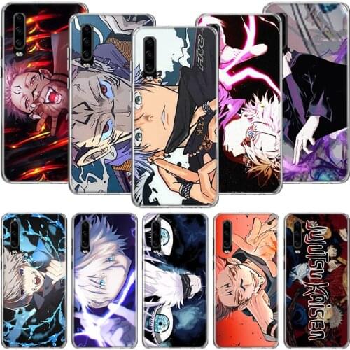 Japan Anime Jujutsu Kaisen Phone Case For Huawei P30 P40 P20 P10 Mate 20 10 30 Lite Pro P Smart Z Plus Printing Cover Coque Shel
