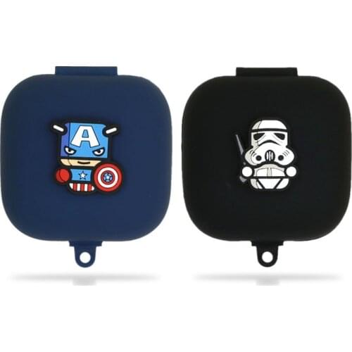 Marvel Earphone Case Cover for Beats Powerbeats Pro Cartoon Silicone Bluetooth Wireless Headphone Protective Cover for With Hook