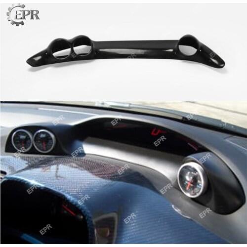 For Civic FD2 FRP Fiber Glass BYS Dash Mount Gauge Pod 60mm(RHD) Fiberglass Dashboard FD2 Interior Trim Tuning Part