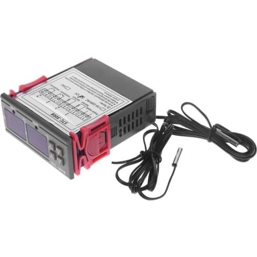 Dual Digital Temperature Controller Double Thermostat Heating Cooling 10A AC 110V 220V DC 12V 24V