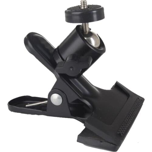 Camera Clip Photography Metal Clip Clamp Holder Mount with Standard Ball Head 1/4 Screw for Camera Flash Holder Bracket
