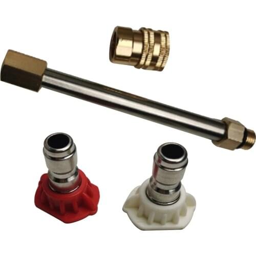 Car Washing Water Gun Rod Wand Kit High Pressure Washer Spray Attachment Connector Nozzles Auto Cleaning Tools Accessories