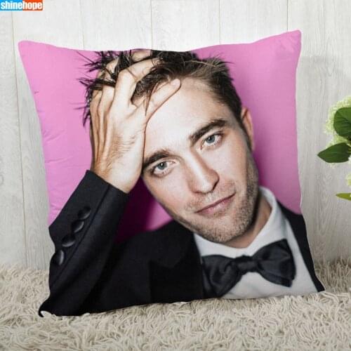 Pillow Cover Customize Robert Pattinson Pillowcase Modern Home Decorative Pillow Case 45X45cm,40X40cm