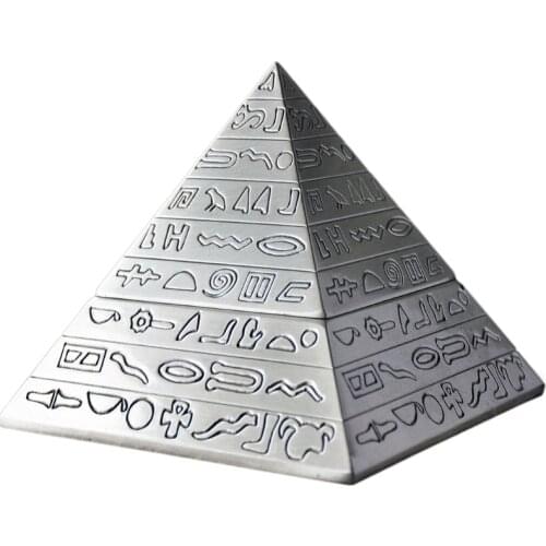 Ancient Egyptian Pyramid Ashtray with Bas Relief Khufu Sculpture Pyramid Ashtray 667A