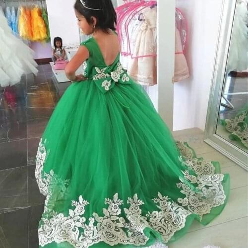 Princess Flower Girl Dress for Wedding Birthday Party Dresses For Girls Childrens Costume Photogragh kids clothes