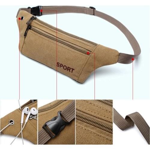 Waist Bag Sports Pack Zipper Multi-Functional Outdoor Shoulder Slant Men’s Waist Packs Belt Bag Sport Unisex bum Bag