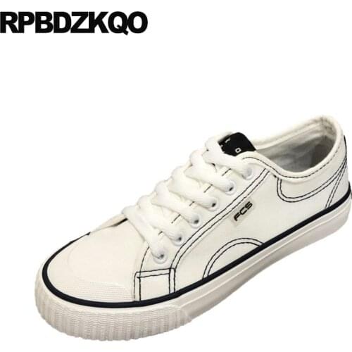 Plain canvas shoes flats ladies trainers sneakers yellow size 35 designer white women breathable round toe china casual lace up
