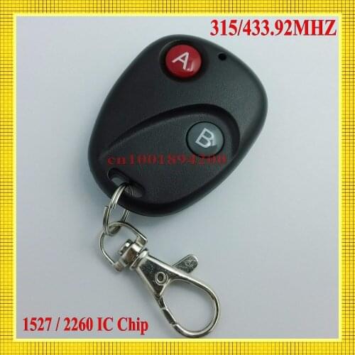 433/315MHZ RF Remote Control Transmitter Controller 200M 2 Button OOK 100mW A/B or Open/Close Lock Button PT2260 SC2262/2264