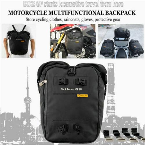 Bike GP multi-function waterproof motorcycle rear seat bag side bag bike bag rear bag riding backpack Saddle bag