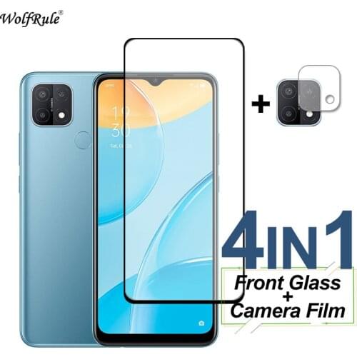 Full Cover Tempered Glass For OPPO A15 A15S A35 Screen Protector Protective Phone Camera Lens Film on For OPPO A15S A15 A35