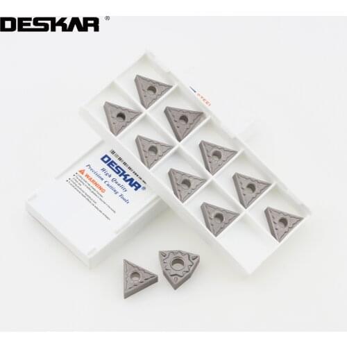 10PCS DESKAR WNMG080404 WNMG080408 HQ MT TS LF90 CNC Lathe Cermet Turning Tools Machine Cutter Tool Parts