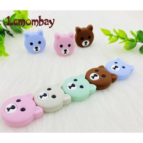 10pc/lot Mini unicorn Silicone Beads Baby Dummy Cartoon Pacifier Chain Teether Toys Accessories BPA Free