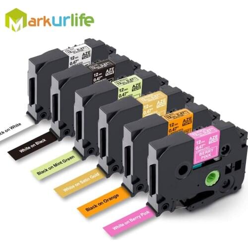 12mm TZ-231 TZ-335 TZ-MQP35 TZ-MQ835 TZ-MQG31 TZ-B31 Labeling Tape Compatible for Brother P-Touch Label Printer PT-D400 PT-H100