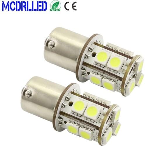 Mcdrlled 2PCS P21W P21/5W R5W R10W Led Car Lights Source External Signal Light Brake Light Reversing Lamps White 12V 48V