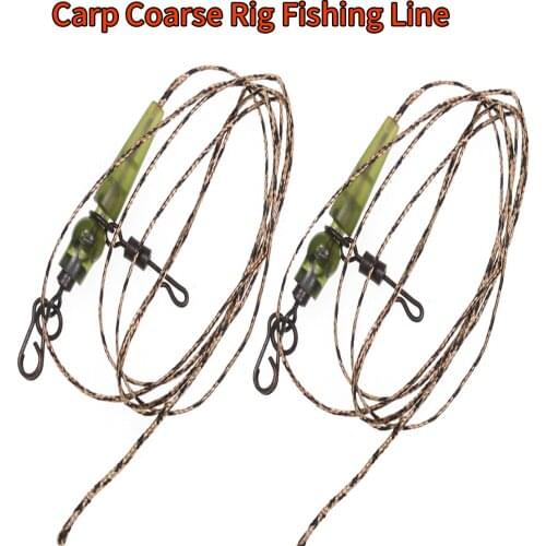 3pcs Braided Carp Line Camo Brown Mainline for Carp Rig Chod Helicopter Rig Carp Coarse Fishing Line Pesca