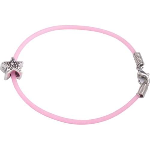 36PCS Cute Bead Charm Candy Color Cord Kid Bracelets