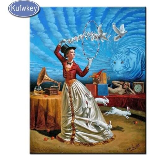 5D Diy full diamond painting magic woman photo square resin diamond embroidery mosaic rhinestone needlework craft home decor