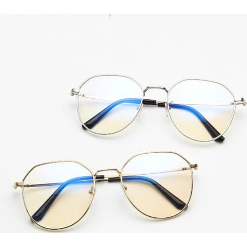 Anti Blue light Glasses women Radiation-resistant Computer Gaming eyeGlasses frame men Irregular polygon eyeglass