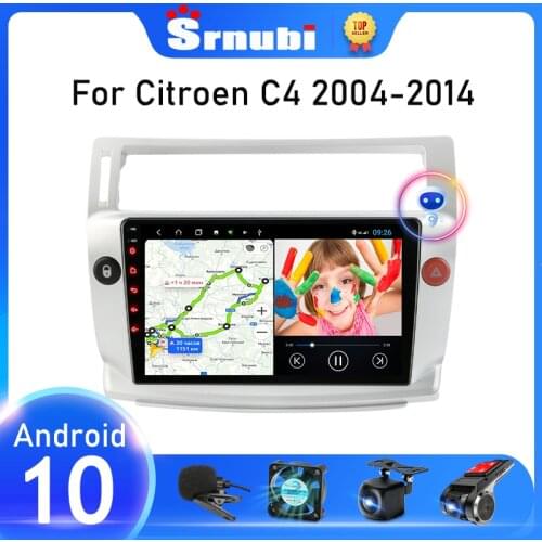 9" Android 10 Car Radio For Citroen C4 C-Triomphe C-Quatre 2004 2005 2006 2007 2008 2009 Multimedia Player Navigation GPS 2 Din