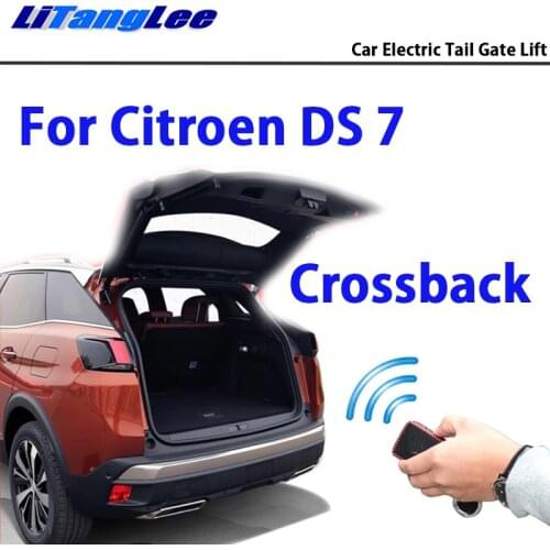 LiTangLee Car Electric Tail Gate Lift Trunk Rear Door Assist System For Citroen DS 7 Crossback Original Key Remote Control