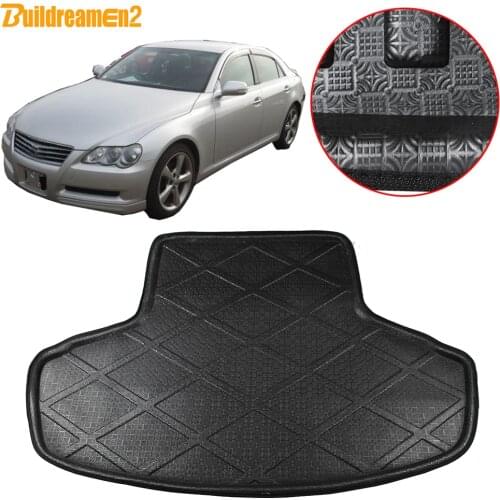 Buildreamen2 For Toyota Mark X Reiz Car Tail Trunk Mat Floor Carpet Tray Boot Liner Cargo Mud Pad 2005 2006 2007 2008 2009