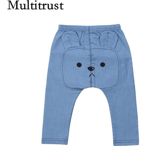 Citgeett Baby Boys Girls Cartoon Bear Harem Pants Trousers Toddler Bottoms Leggings Cute Sweatpants Clothing