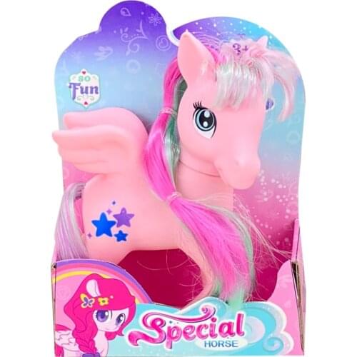 Lanyitoys 5.5 inch My little ponies toys action figure anime Special unicorn model Vinyl poni toys for girls Christmas gift