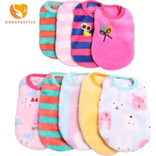 Fleece Dog Clothes Vest for Small Dogs Chihuahua Clothing Autumn Winter Cartoon Newborn Pet Puppy Cat Coats Jacket DOGGYZSTYLE