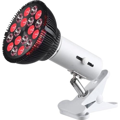 E27 Red LED Light Bulb 54W 660nm Red Light Therapy Lamp 850nm Infrared LED Light Therapy for Skin Care/ Par38 Red Grow Bulb