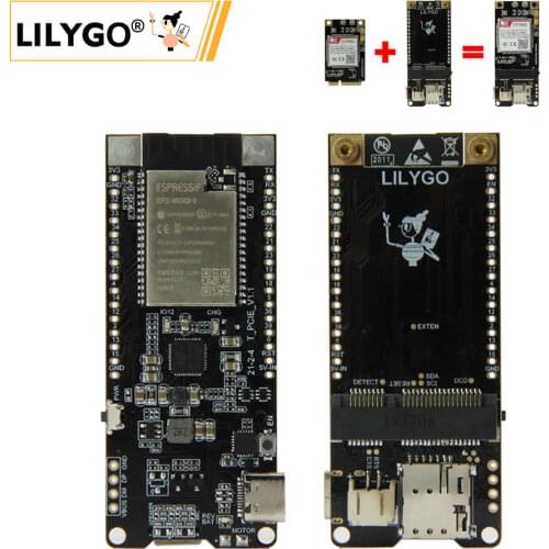 LILYGO® TTGO T-PCIE Module ESP32 Chip Support WIFI Bluetooth Nano Card SIM Series Composable Development Board