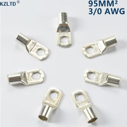 Lot of 20 Copper Compression Connector 95mm 3/0 AWG M12 Stud Tinned Copper Lug Terminals SC95-12