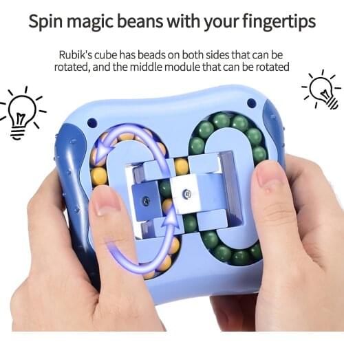 Little Magic Beans Toy Twist Kids Game Rubic Cube Relieve Stress Magic Cube Toy Spinner Cube Educational Learning Funny Toys
