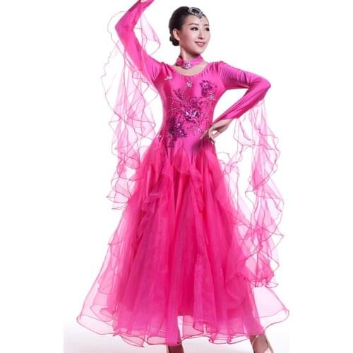 New Modern Dance Clothes Ballroom Dance Dress Costume Waltz Dress Tango National Standard Dance Clothing Performance Service
