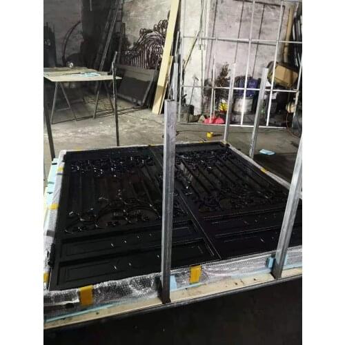 Wholesale made in china 72x96" with 12 gauge steel wrought iron doors for sale with lowest price Hc-id25