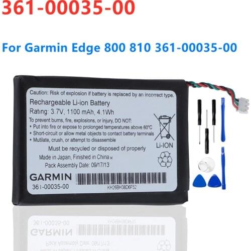 Original Replacement Battery For Garmin Edge 800 810 361-00035-00 Genuine Battery 1100mAh + Free Tools