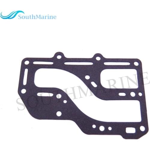 Boat Motor Exhaust Cover Gasket 350-02306-2 350023062M Fit Tohatsu Nissan Outboard Engine NS M 9.9HP 15HP 18HP 2-stroke, 2cyl
