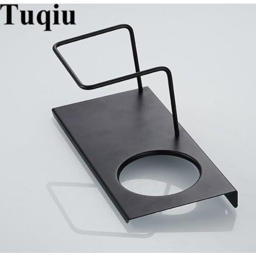 Vidric Black Brass Toilet Cleaning Brush Portable Toilet Brush Holder with Shampoo Holder Scrubber Curved Clean Side Corner Brus