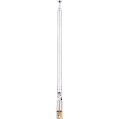 Stainless Steel 50cm 20" 6 Sections Telescopic Antenna Replacement For FM Radio TV AD