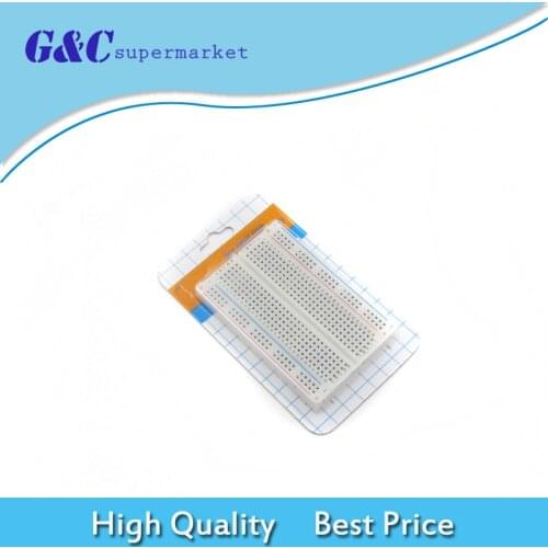Mini Universal Solderless Breadboard 400 Contacts Tie-points Available diy electronics