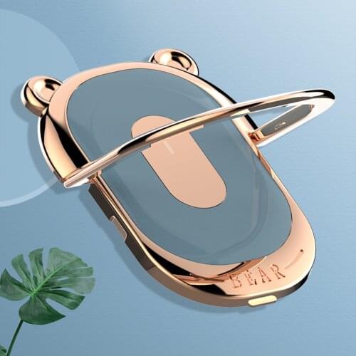 Hot Sale Universal Mobile Phone Holder Finger Ring Stand support 360 Degree Metal Bear phone holder for iPhone X XS 8 7 6 6S Pad