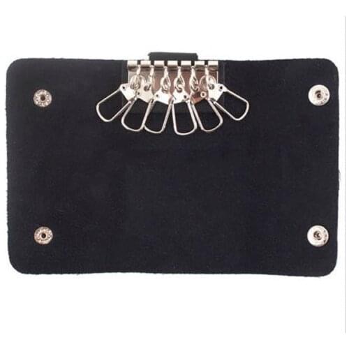 1Pcs New Unisex Mini Car Housekeeper Holders PU Leather Fashion Style Solid Key Wallets Bag