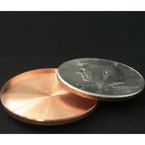 1pc Expanded Shell (head, Half Dollar) Magic Tricks Coin Appear/Vanish Magia Magician Accessory Close Up Illusions Props Gimmick
